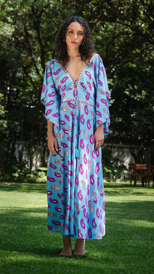 Vestido Pocout Blue Autumn